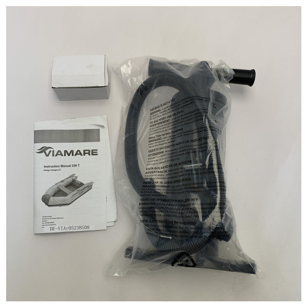 Viamare T250 luftdækket oppustelig jolle grå 2,5M