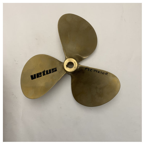 Elica Vetus P3C14X10R a 3 pale da 14 x 10 pollici RH 25 mm