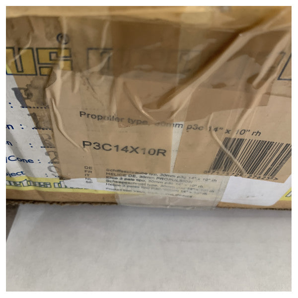 Elica Vetus P3C14X10R a 3 pale da 14 x 10 pollici RH 25 mm