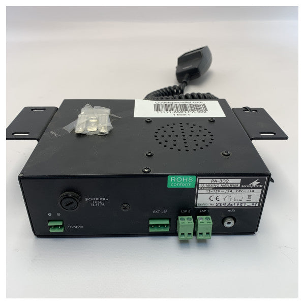 Ενισχυτής μίξης pa της Monacor 14W μαύρο - PA-302