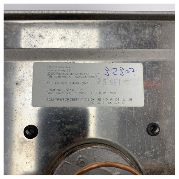 CAN 1口ステンレス・ガスコンロ ビルトイン - PC1320