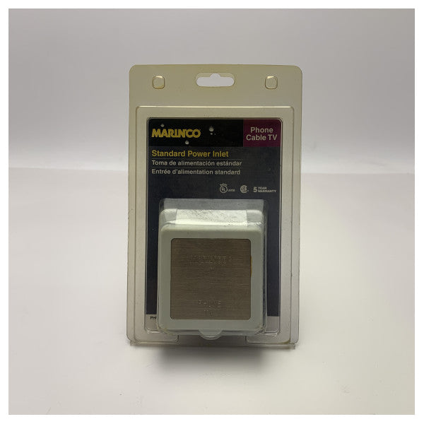 Marinco білий пластик Телефон | телевізійний вхід на березі - PH6574TV