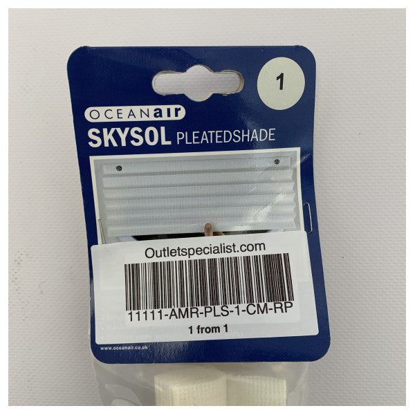 Dometic OceanAir Skysol pleated shade 381 x 305 mm - PLS-1-CM-RP