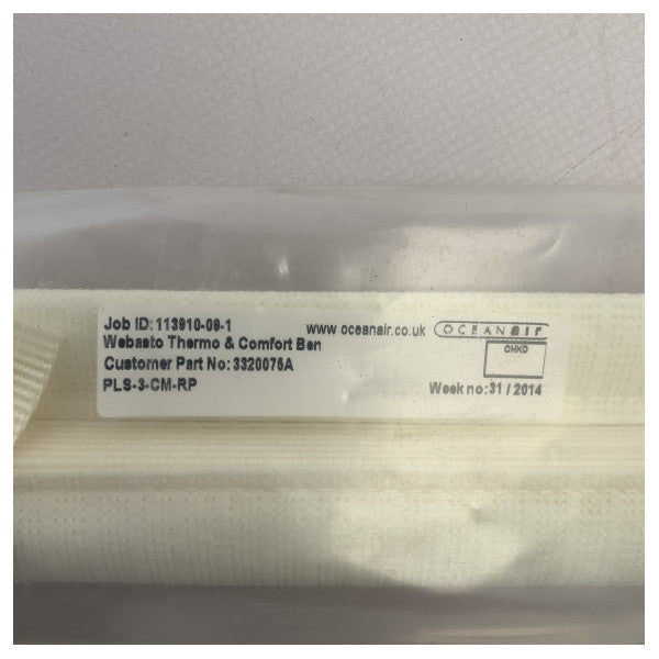 Dometic OceanAir Skysol pleated shade cream 630 x 305 mm - PLS-3-CM-RP