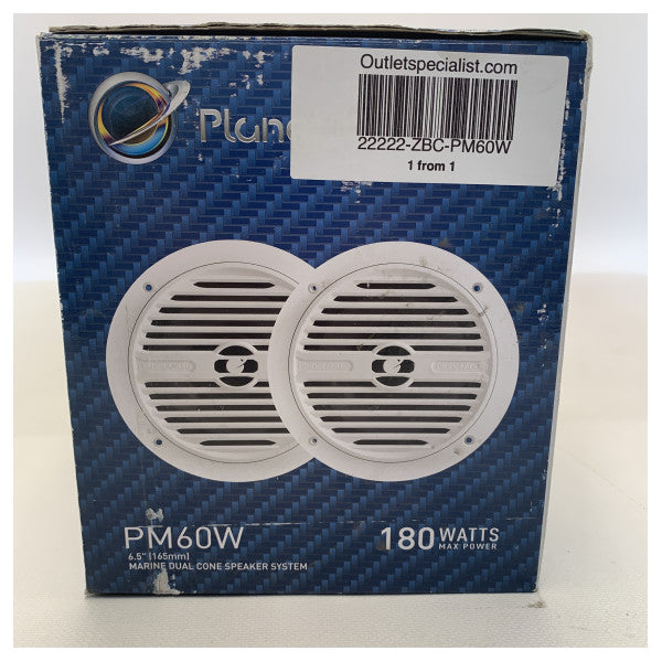 Planet Audio PM60W 90W σετ ηχείων με θαλάσσια απόδειξη λευκό