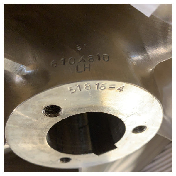 مروحة Teignbridge 610 مم ذات 5 شفرات بيسار اليد اليسرى للاستخدام في المياه المالحة والمياه العذبة