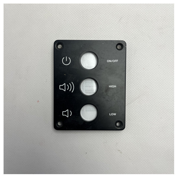 Original Riva Marine Black Audio Control Panel � Durable Waterproof Boat & Yacht Audio Interface 100x80mm