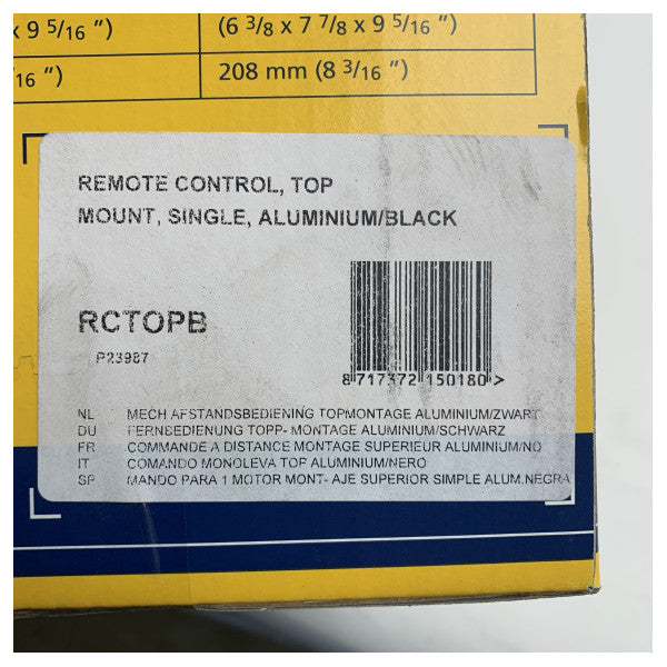 Vetus RCTOPB einmotoriger mechanischer Steuerhebel