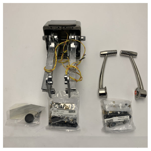 Vetus RCTOPTSG double engine mechanical control lever stainless steel