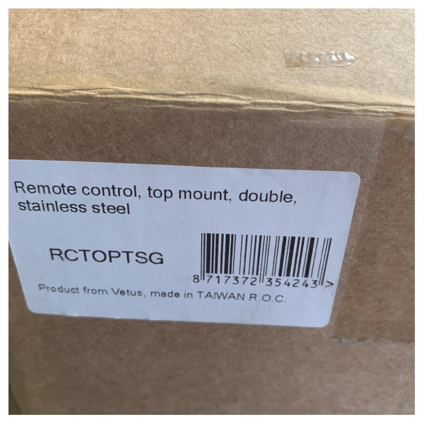 Vetus RCTOPTSG double engine mechanical control lever stainless steel