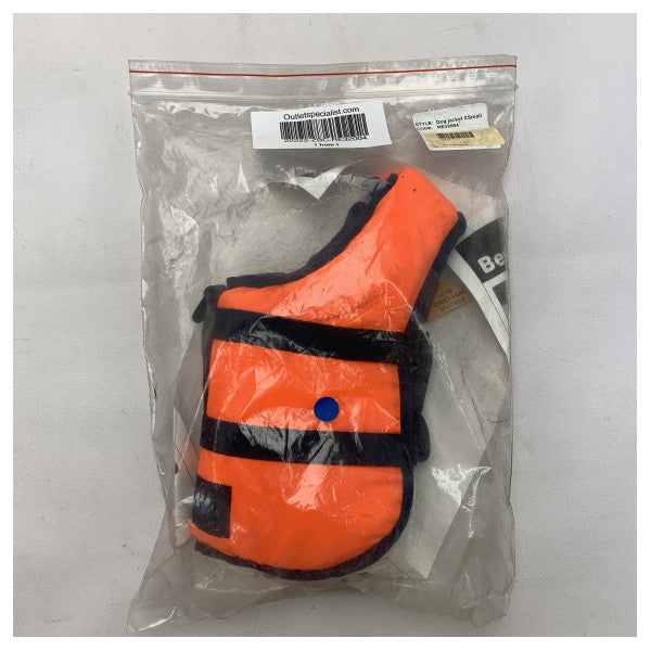 Спасителна жилетка за кучета XS - оранжева жилетка за плуване с висока видимост за малки кучета с тегло до 4 кг