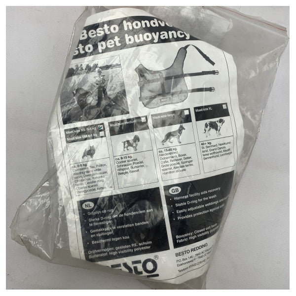 Спасителна жилетка за кучета XS - оранжева жилетка за плуване с висока видимост за малки кучета с тегло до 4 кг