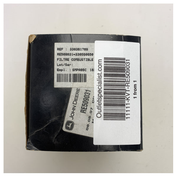John Deere RE509031 svart drivstoffilter
