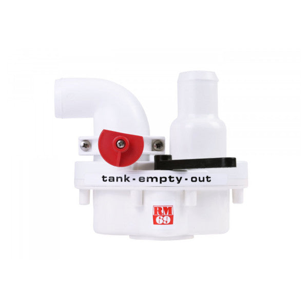 RM69 white 3-way toilet valve for closed - tank - overboard - 804