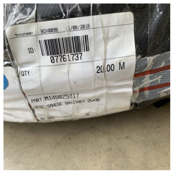 Vetus SAHOSE25 geruchsresistenter Sanitärschlauch 25 mm - 20m