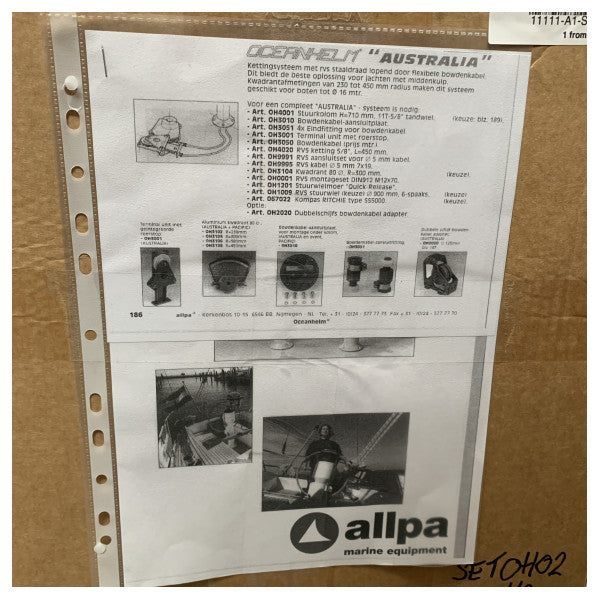 Oceanhelm Австралия комплект за управление на кормилния пиедестал - SETOH02