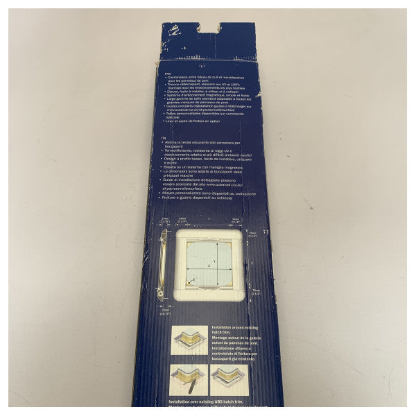 Dometic OceanAir skyscreen roller blind and flyscreen size 10 Lewmar - SFSS-10-W-RP