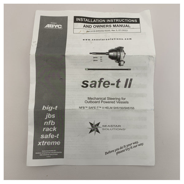 Dometic Seastar Ebda Feedback Manwal tal-Isteering Head - Sh5150p