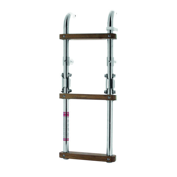 Vetus SLFM3A scala da bagno pieghevole a 3 gradini con teak