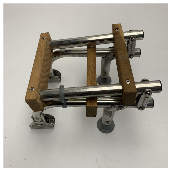 Vetus SLFM3A scala da bagno pieghevole a 3 gradini con teak