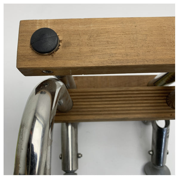 Vetus SLFM3A scala da bagno pieghevole a 3 gradini con teak