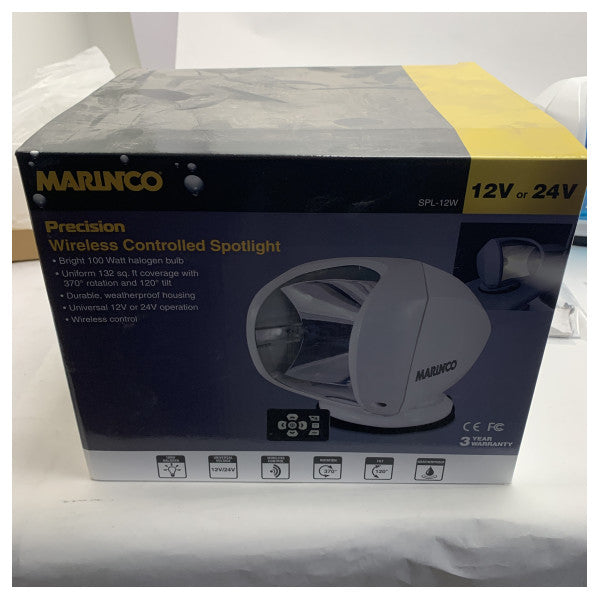 Holofote de controlo remoto Marinco Precision SLR-2 branco 24V