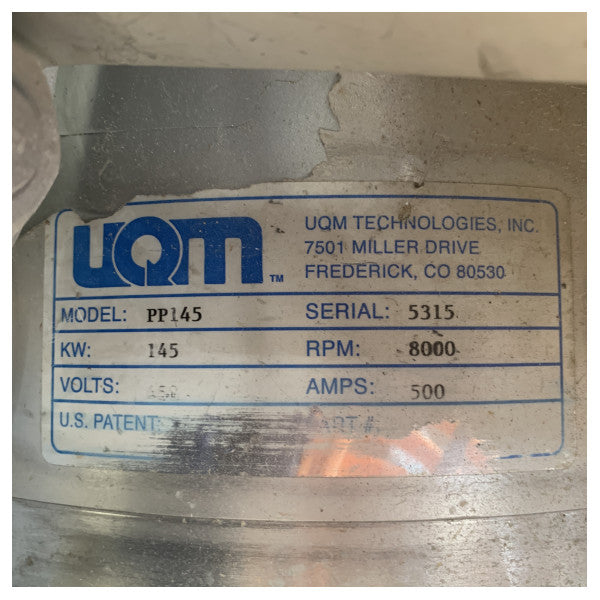 USADO Regen Nautic SPM218-143-3 145 kW motor interior marítimo elétrico