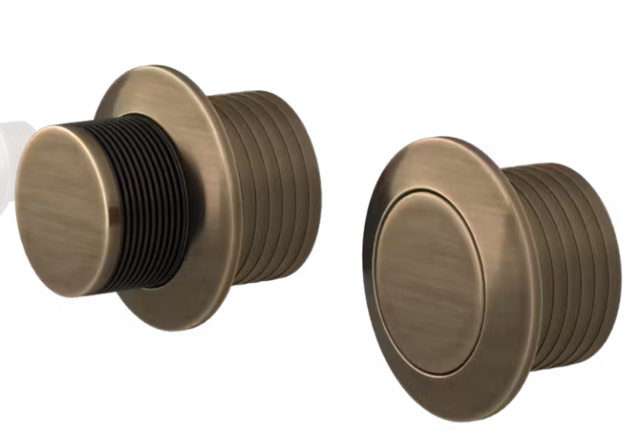 Turnstyle design push lock czarny brąz antyczny - P3008-BBFA