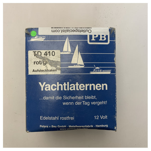 Yachtlight navigationslys i rustfrit stål på bagbord og styrbord side - TD410