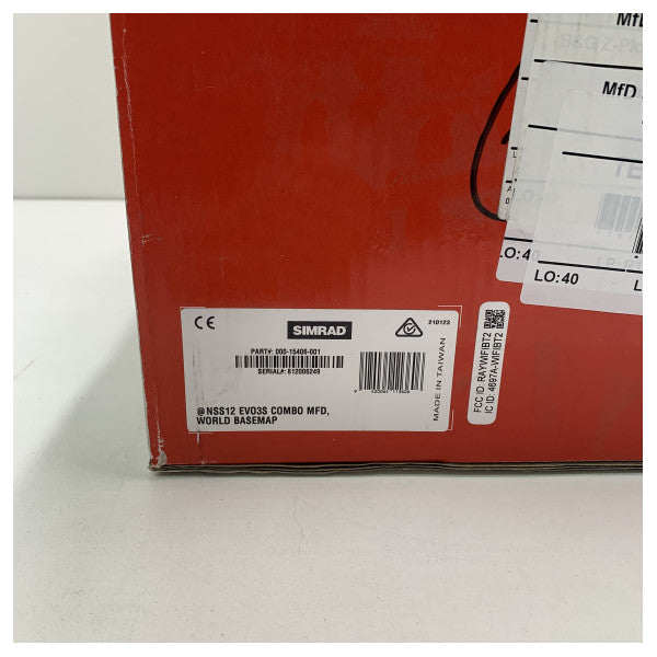 Simrad NSS12 EVO3S Traçador cartográfico multifunções com ecrã tátil de 12 polegadas - 000-15406-001