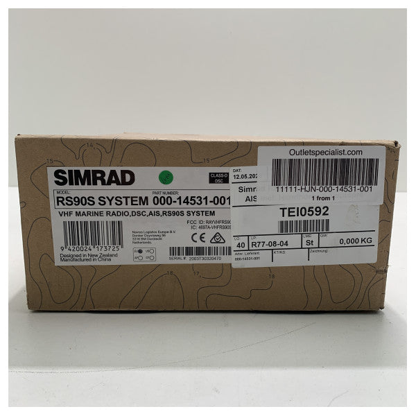 Морська УКХ-радіосистема Simrad RS90S blackbox з АІС - 000-14531-001
