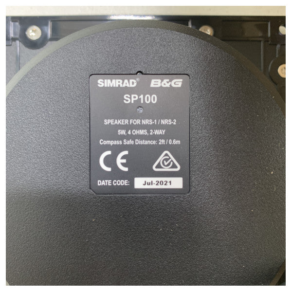 B&G NRS1 | NRS 2 VHF مكبر صوت نشط أسود - 000-15651-001