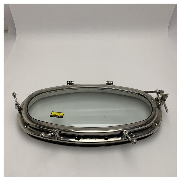Tempesta T02 Opening Oval Porthole 500 x 200 mm Stainless Steel