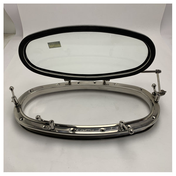 Tempesta T02 Opening Oval Porthole 500 x 200 mm Stainless Steel
