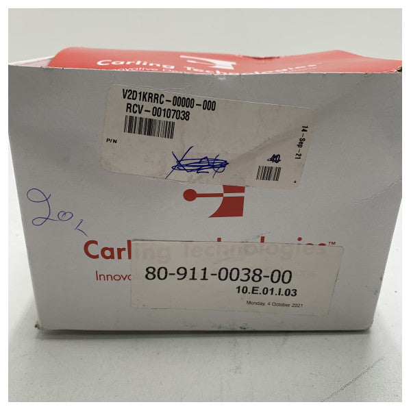 Czone basmalı anahtar açma/kapama siyah, kırmızı ışıklı - 80-911-0038-00