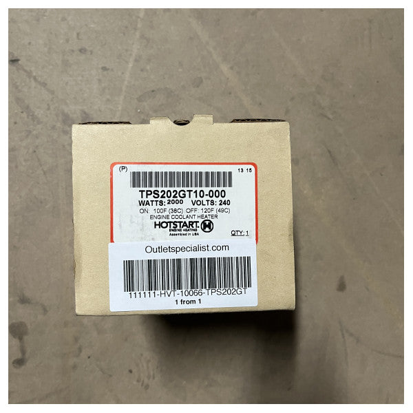 Merenkulkumoottorin jäähdytysnesteen lämmitin 2000W 240V - Kestävä korroosionesto veneen moottorin lämmitin automaattisella termostaatilla