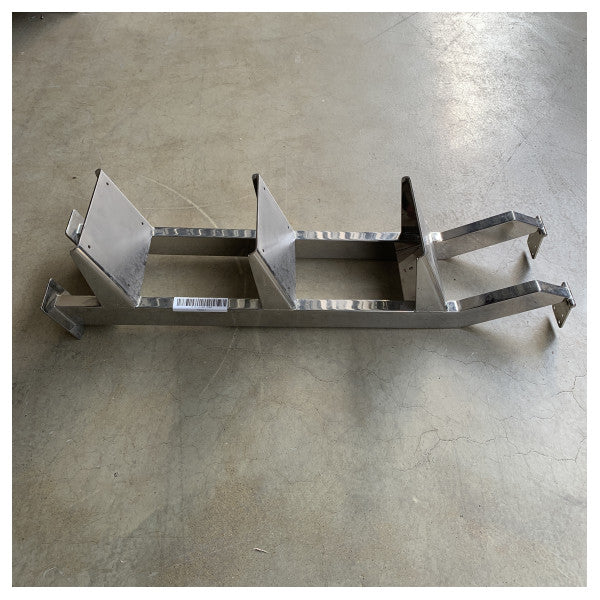 Kokoontaitettava ruostumattomasta teräksestä valmistettu 3 portainen portaikko - 85 cm