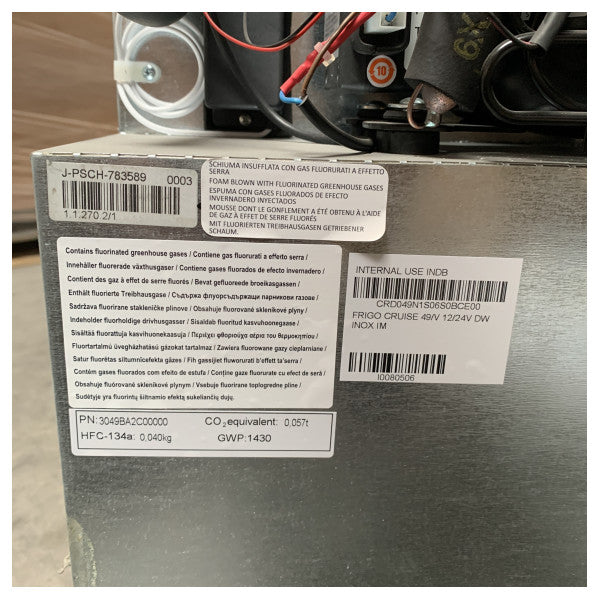 ثلاجة ذات أدراج من الفولاذ المقاوم للصدأ بضاغط DR49 سعة 49 لتر من إيزوثرم 12/24 فولت - 3049BA2C00000