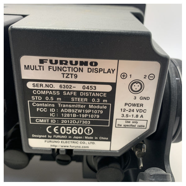 Furuno TZT9 9-tums multifunktions GPS-kartplotter med pekskärm