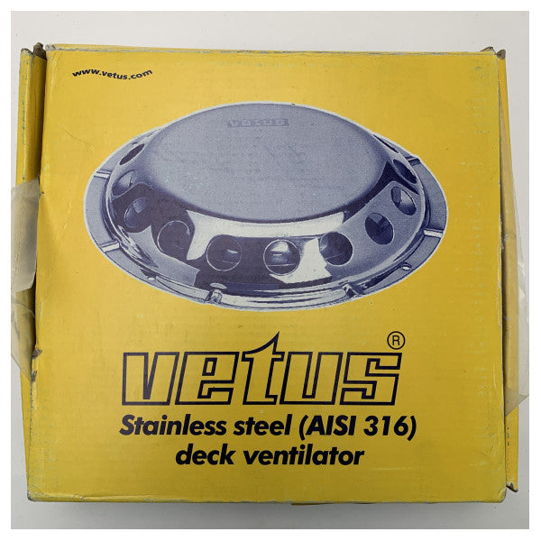 Палубний вентилятор Vetus UFO з нержавіючої сталі 200 мм