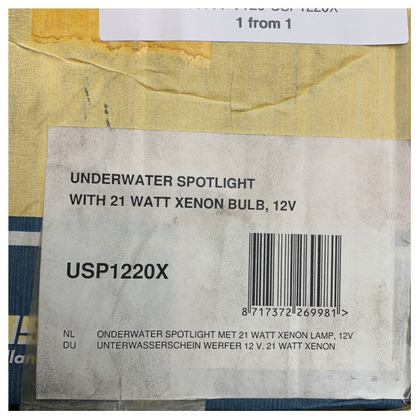 Vetus USP1220X podvodna svjetlost 12V Xenon nehrđajući čelik