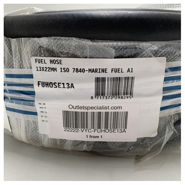 Vetus Fuhose13a 13 mm pajp tal-fjuwil 30 metru roll - 13x22mm