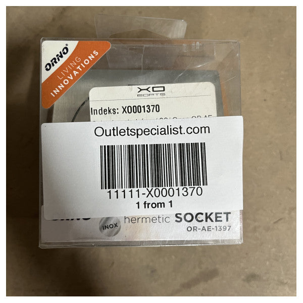 Waterproof Stainless Steel Marine Electrical Outlet | Orno Hermetic Contact Socket