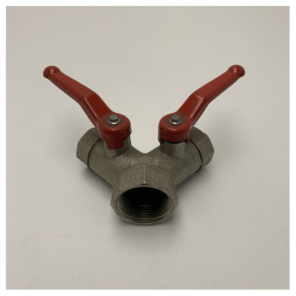 Vetus pirinç Y-valf ayrık küresel vana 1 1/2 inç