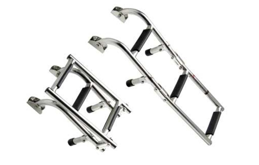 Allpa 9069802 ruostumattomasta teräksestä valmistetut 4-portaiset uimaportaat merenkulkuun tarkoitetut tikkaat