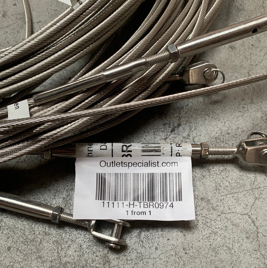 Søgelænder i rustfrit stål til Dehler 46 uden passage - TBR0974