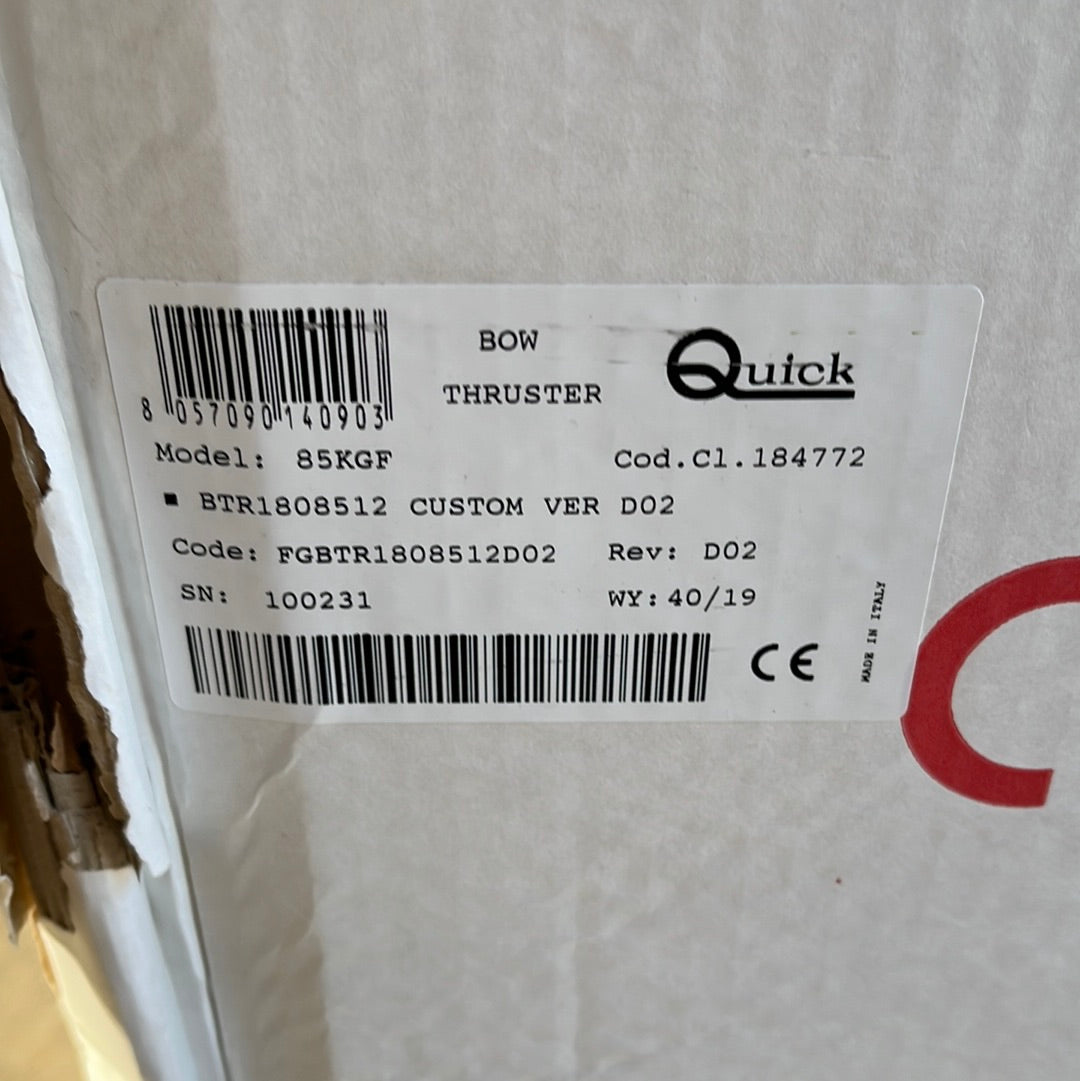 Бърз BTR 85 KGF / 12V прибиращ се носов подрулващ механизъм 185 mm