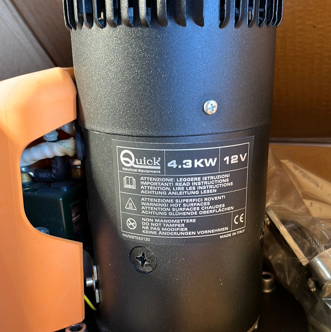 Бърз BTR 85 KGF / 12V прибиращ се носов подрулващ механизъм 185 mm