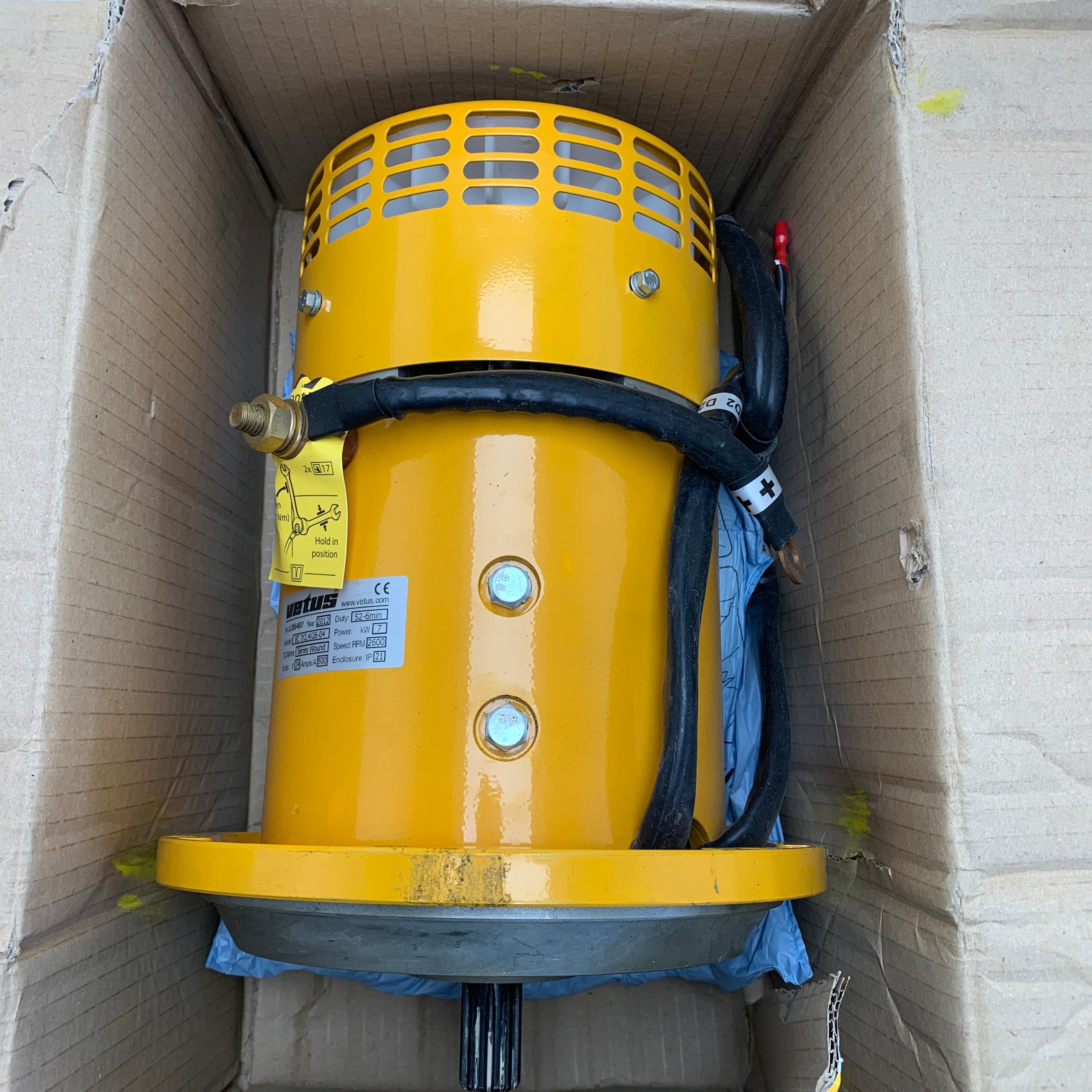 Vetus BP3018 BOW160 Motor elétrico de propulsão de 7 kW 24V