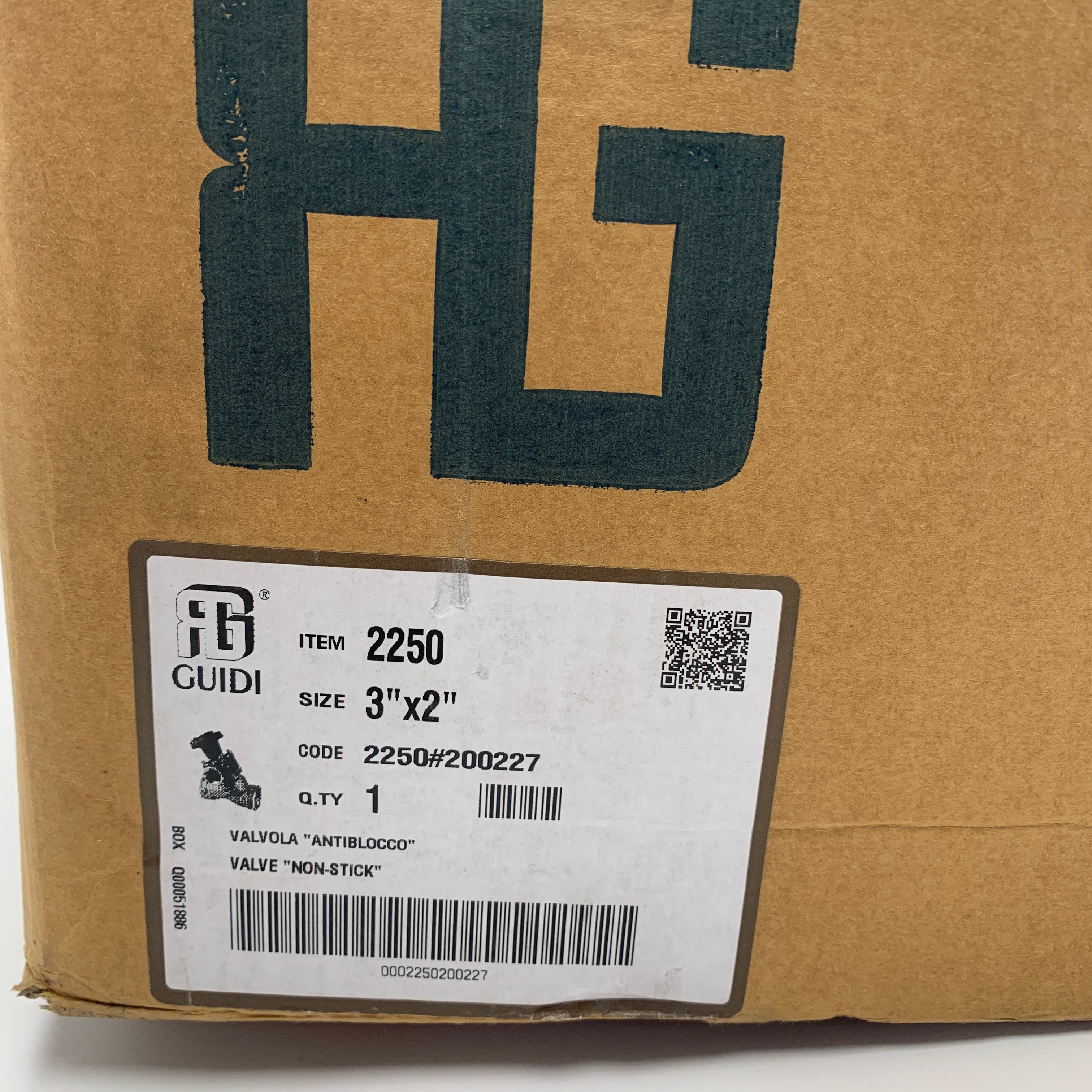 Podwójny zawór wlotowy Guidi ze wskaźnikiem położenia 2 cale